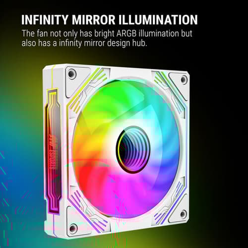 Ant Esports Sciflow ARGB White Cabinet Fan (Single Pack)